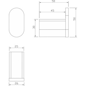 Крючок Milacio Ultra черный матовый (MCU.960.MB) в Москвe