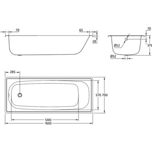 Ванна стальная BLB Europa 160х70 с ножками (B60E22001, APMSTDBL1)