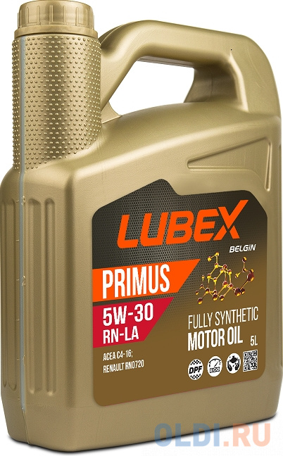 L034-1328-0405 LUBEX Синт. мот.масло PRIMUS RN-LA 5W-30 C4 (5л)