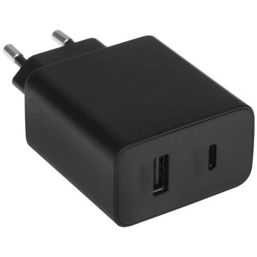 Сетевое зарядное устройство Orient PU-F45D 45W, 1USB, USB type-C, Quick Charge, PD, 3A, черный (31127)