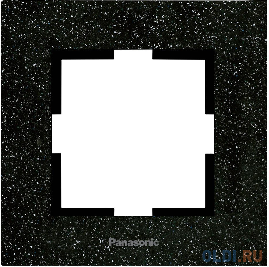 Рамка Panasonic Karre Plus WKTF08013CB-RU декоративная 1x камень черный кварц (упак.:1шт)