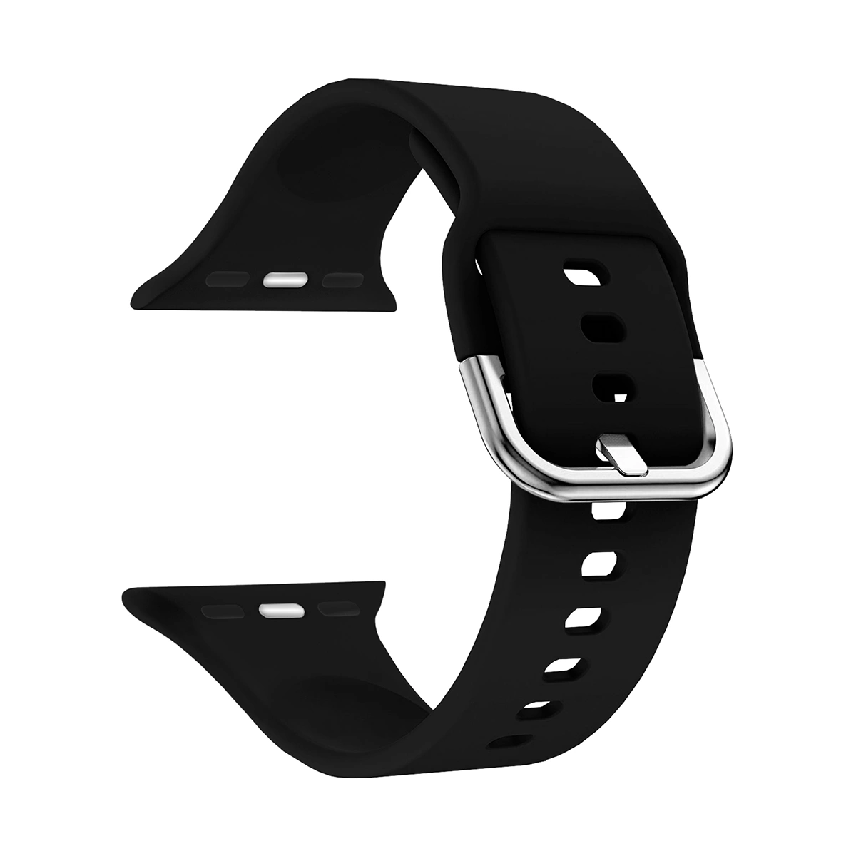 Ремешок Lyambda Avior для Apple Watch, силикон, черный (DSJ-17-40-BK)