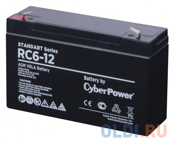 CyberPower Аккумуляторная батарея SS RС 6-12 / 6 В 12 Ач