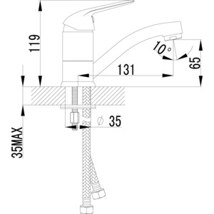 Смеситель для раковины Lemark Plus Advance (LM1207C)