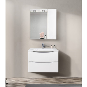 Зеркальный шкаф BelBagno Marino правый, белый (MARINO-SPC-700/750-1A-BL-P-R)