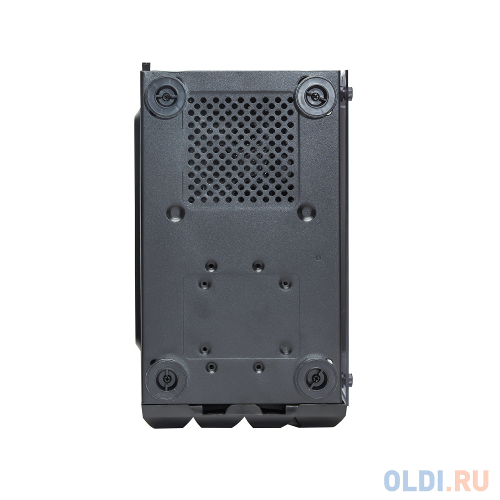 Корпус Minitower ExeGate Mistery R3-NPX600 (mATX, БП 600NPX с вент. 12 см, 2*USB+1*USB3.0, аудио, черный, 4 вент. 12см с RGB подсветкой, боковая панел