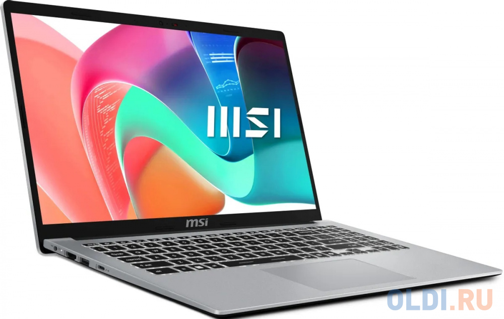 Ноутбук MSI Modern 15 F13MG-087XRU Core i5 1335U 16Gb SSD1Tb Intel Iris Xe graphics 15.6" IPS FHD (1920x1080) Free DOS silver WiFi BT Cam (9S7-15 в Москвe