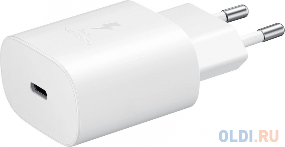 Сетевое зарядное устройство Samsung Adapter 25W Type C с кабелем White (EP-TA800XWEGWW)