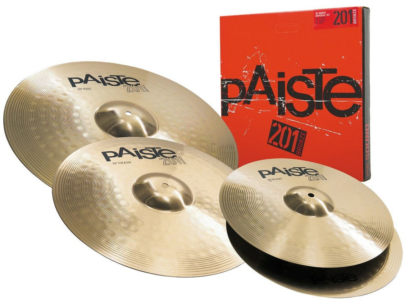 Комплект тарелок Paiste 000015USET 201 Bronze Universal Set 14"/16"/20"