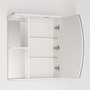 Зеркальный шкаф Style line Камелия 60 с подсветкой, белый (4650134470284)