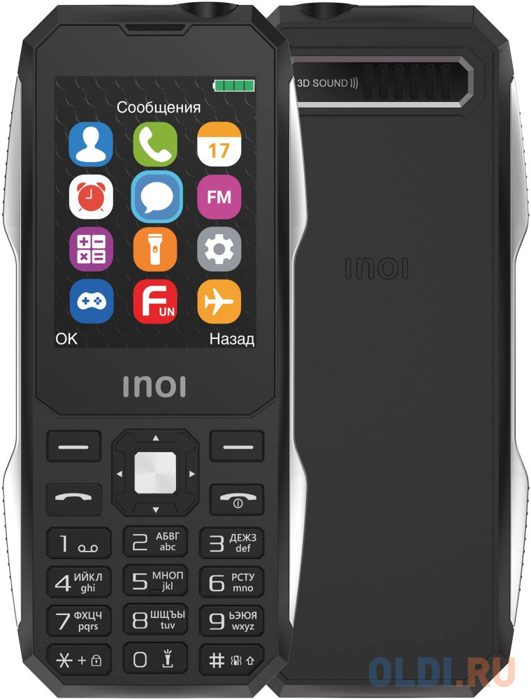 INOI 244Z Black Мобильный телефон