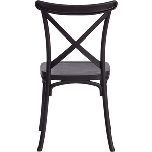 Стул TetChair Cross (mod PL24) пластик 48x58x89 см Black (черный) 05