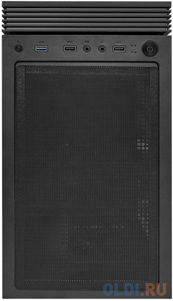 Корпус Miditower ExeGate i3 MATRIX-PPH600 (ATX, БП 600PPH 80+Bronze 12см, 2*USB+1*USB3.0, HD аудио, черный, 2 вент. 18см с RGB подсветкой, пылевые фил в Москвe