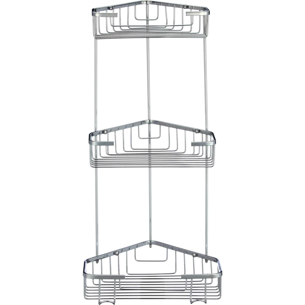 Угловая тройная полка-решетка Savol