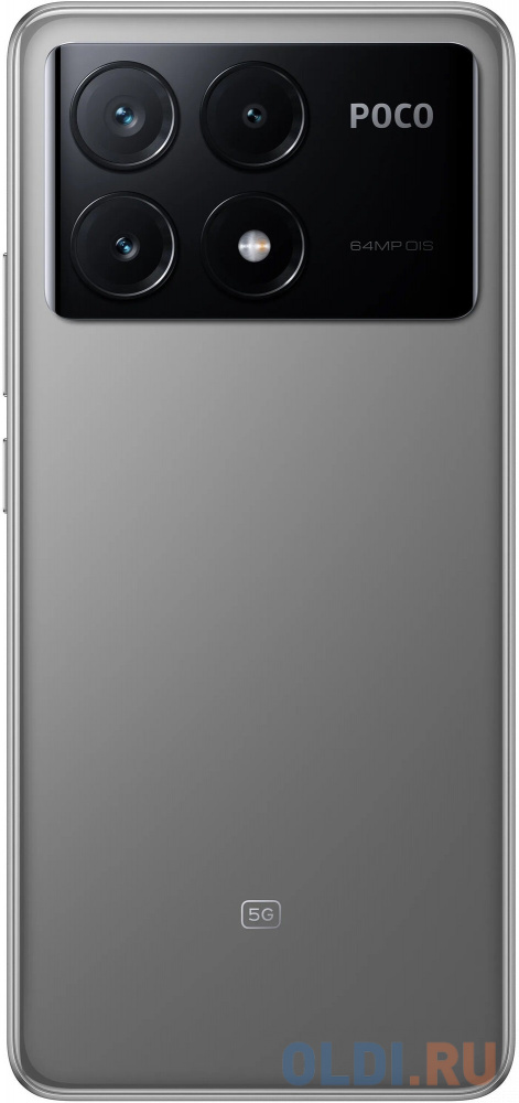 POCO X6 Pro 5G Grey (2311DRK48G), 16,9 cm (6.67") 20:9 2712 x 1220, 1x3.35 ГГц Cortex-A715 + 3x3.2 ГГц Cortex-A715 + 4x2.2 ГГц Cortex-A510, 8 Cor в Москвe