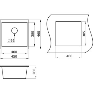 Кухонная мойка Paulmark Brilon графит (PM104546-DG)