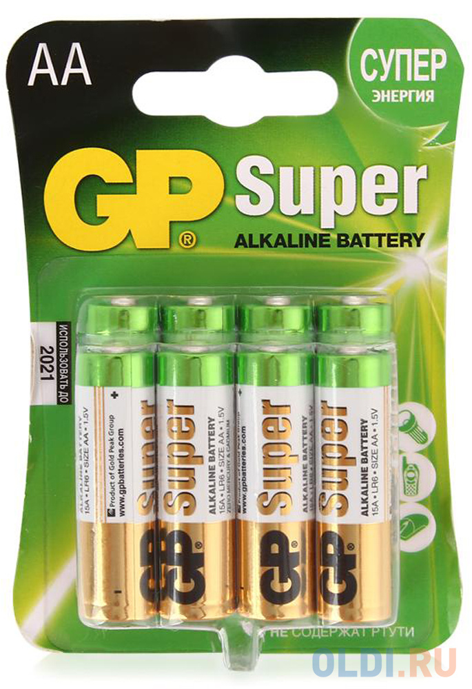 Батарейки GP AA 8 шт GP15A-2CR8
