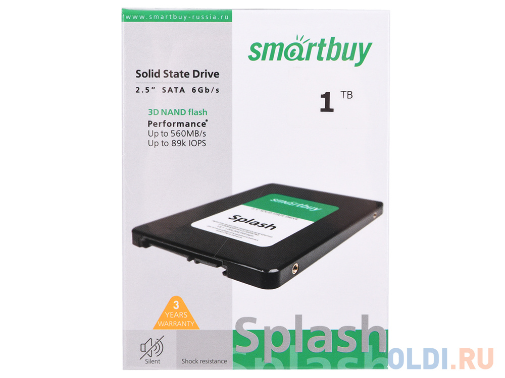 SSD накопитель Smart Buy Splash 1 Tb SATA-III SBSSD-001TT-MX902-25S3