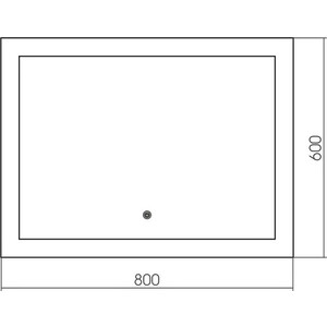 Зеркало Grossman Classic 80х60 сенсор (180600)