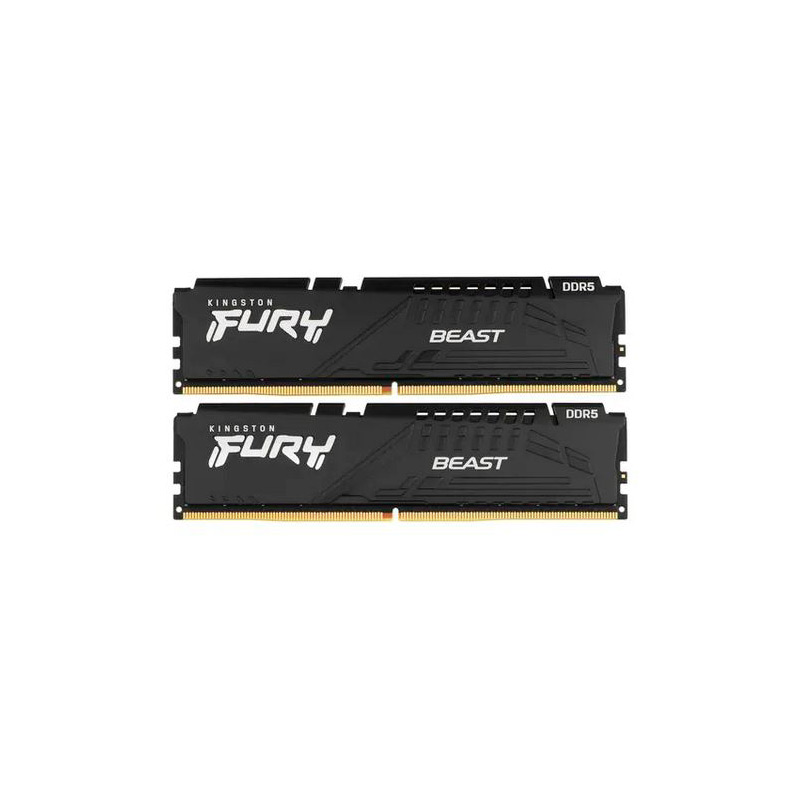Модуль памяти Kingston Fury Beast Black EXPO DDR5 DIMM 6000MHz PC-48000 CL36 - 64Gb Kit (2х32Gb) KF560C36BBEK2-64