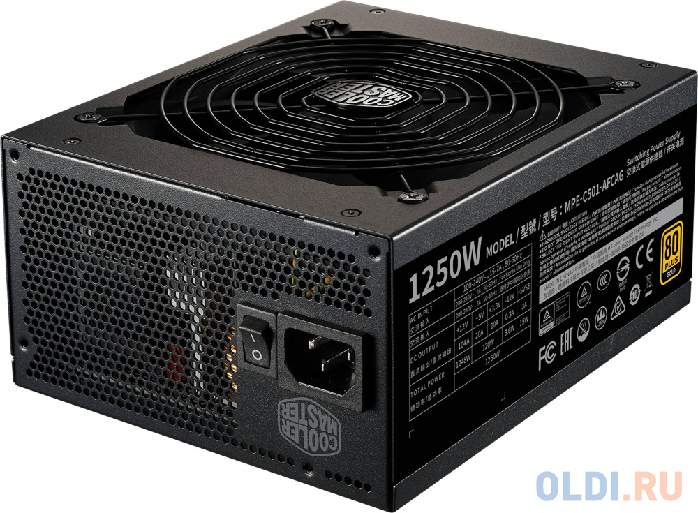 Блок питания Cooler Master MWE Gold 1250 FM V2 1250 Вт MPE-C501-AFCAG-EU