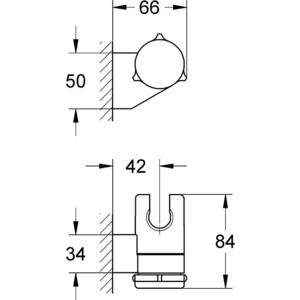 Держатель для душа Grohe Tempesta (27595000)