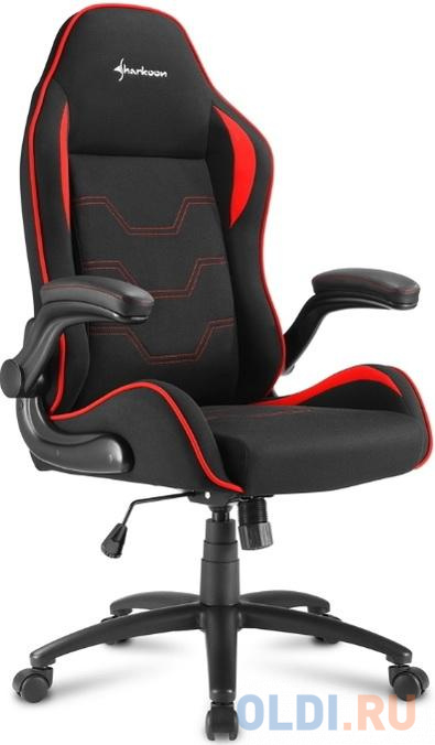 Кресло для геймеров Sharkoon Elbrus 1 чёрный с красным