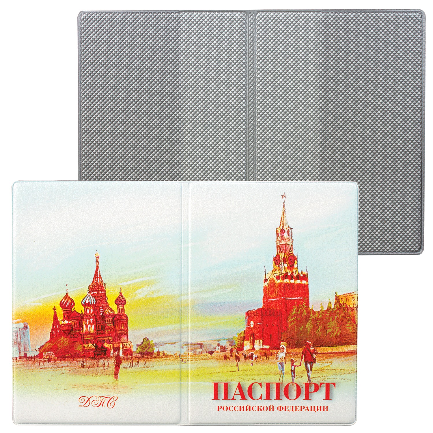 Обложка для паспорта, ПВХ, полноцветный рисунок, дизайн ассорти, ДПС, 2203.ПС, (12 шт.)
