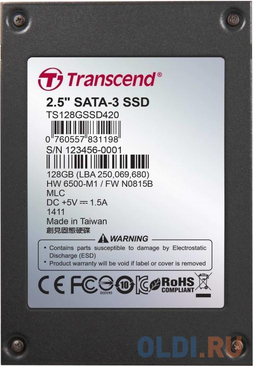 SSD накопитель Transcend 420I 128 Gb SATA-III