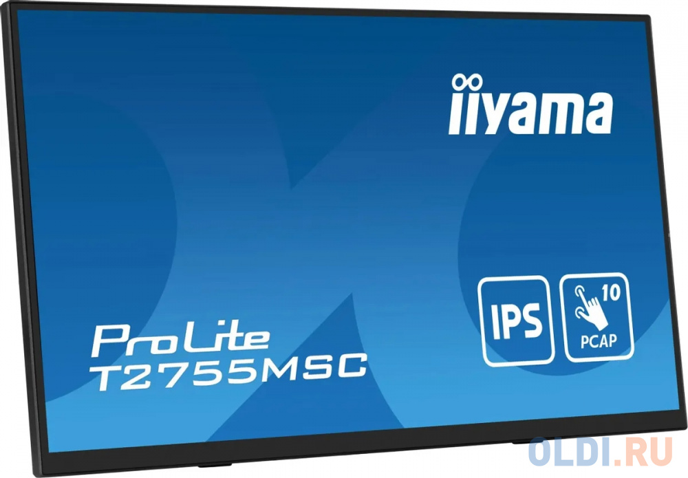 Монитор Iiyama 27" ProLite T2755MSC-B1 черный IPS LED 5ms 16:9 HDMI M/M матовая 1000:1 400cd 178гр/178гр 1920x1080 60Hz DP FHD USB Touch 5.8кг в Москвe