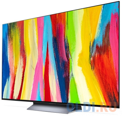 Телевизор 77" LG OLED77C2RLA серый 3840x2160 120 Гц Wi-Fi Smart TV 4 х HDMI RJ-45 Bluetooth