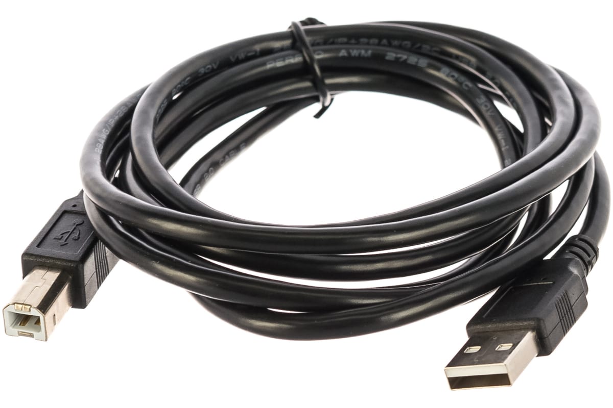 Кабель USB 2.0(Am)-USB 2.0(Bm), 1.8м, черный PERFEO (U4102 / 30003912)