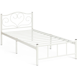 Кровать TetChair Кровать MALVA (mod. 9303) металл, 90*200 см (Single bed), White (белый)