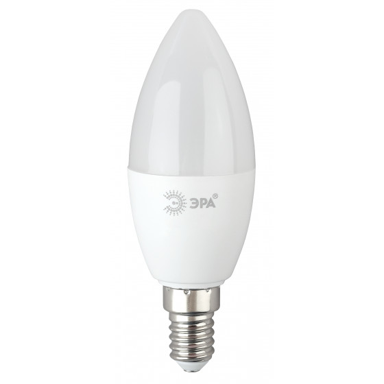 Лампа светодиодная E14 свеча/B35, 10Вт, 6500K / холодный свет, 800лм, ЭРА LED B35-10W-865-E14 R (Б0045337)