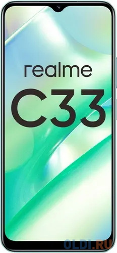 Смартфон Realme C33 64Gb 4Gb синий моноблок 3G 4G 6.5" 1600x720 Android 12 50Mpix 802.11 a/b/g/n/ac NFC GPS GSM900/1800 GSM1900 TouchSc