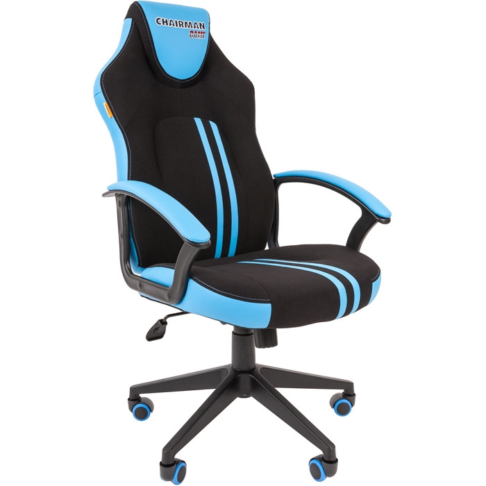 Компьютерное кресло Chairman Game 26 Black/Light Blue