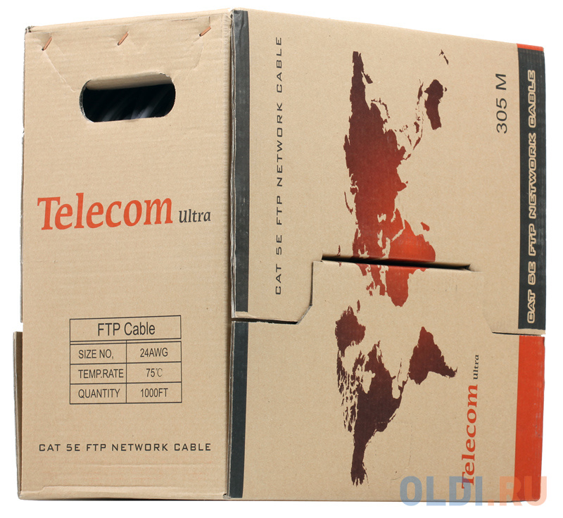 Кабель Telecom Ultra FTP 4 пары кат.5е (бухта 305м) p/n: TFS44050E\\44048e