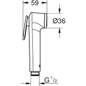 Гигиенический душ Grohe Tempesta-F хром (27512001) в Москвe