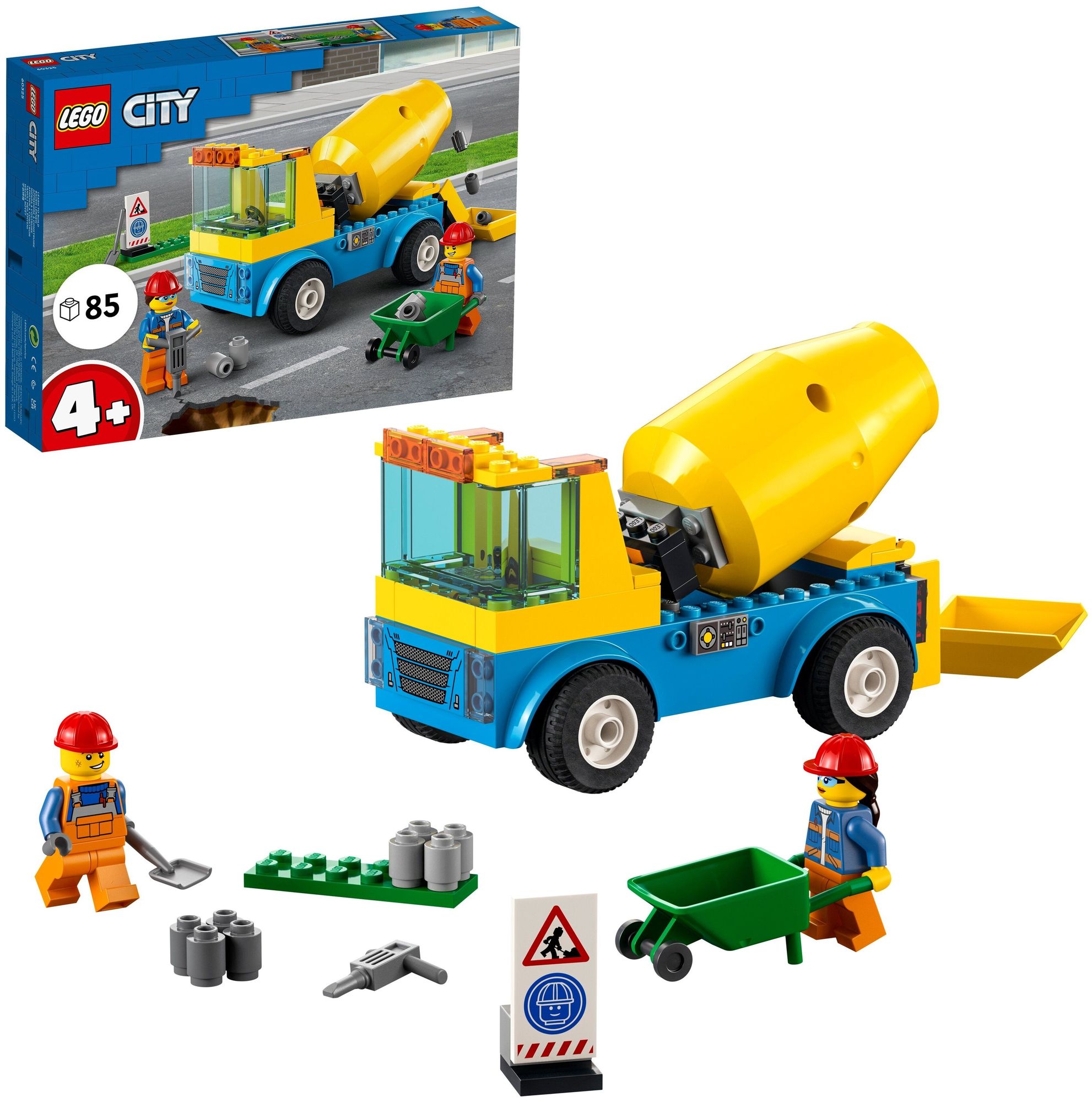 Конструктор LEGO City "Бетономешалка" 60325