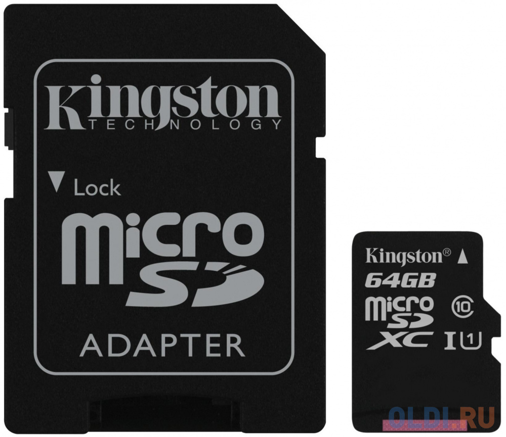 Карта памяти microSDHC 64Gb Kingston SecureDigital