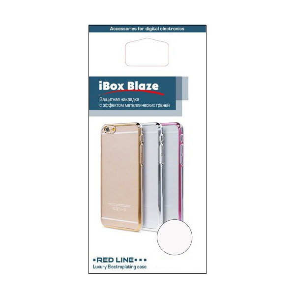 Чехол iBox для iPhone 8 / 7 Blaze Silicone Gold Frame