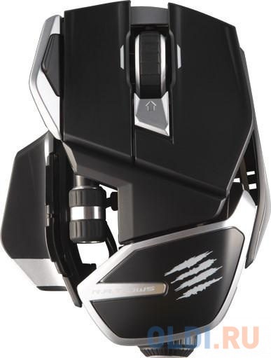 Игровая беспроводная мышь Mad Catz  R.A.T. DWS чёрная (2.4ГГц + BT, PMW3335, Mad Catz DAKOTA Switch, USB, 8 кнопок, 16000 dpi, АА)