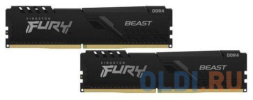 Оперативная память для компьютера Kingston KF432C16BBK2/8 DIMM 8Gb DDR4 3200 MHz KF432C16BBK2/8