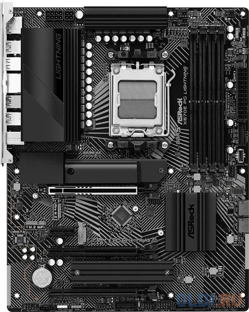 X670E PG LIGHTNING, Socket AM5, AMD X670, 4xDDR5-4800, HDMI+DP, 3xPCI-Ex16, 1xPCI-Ex1, 4xSATA3(RAID 0/1/10), 4xM.2, 8 Ch Audio, 1x2.5GLan, (4+4)xUSB2.