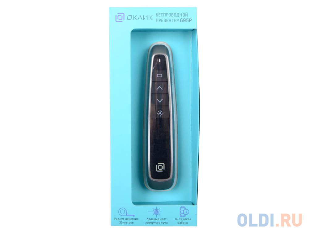 Презентер Oklick 695P Radio USB (30м) черный