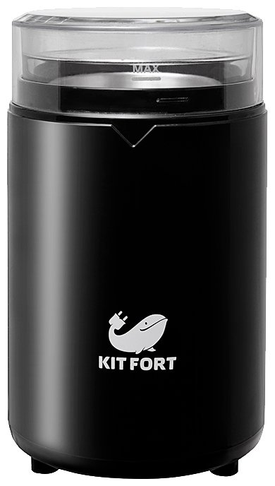 Кофемолка Kitfort KT-1314, ротационный нож, 60 г, 150 Вт, черный
