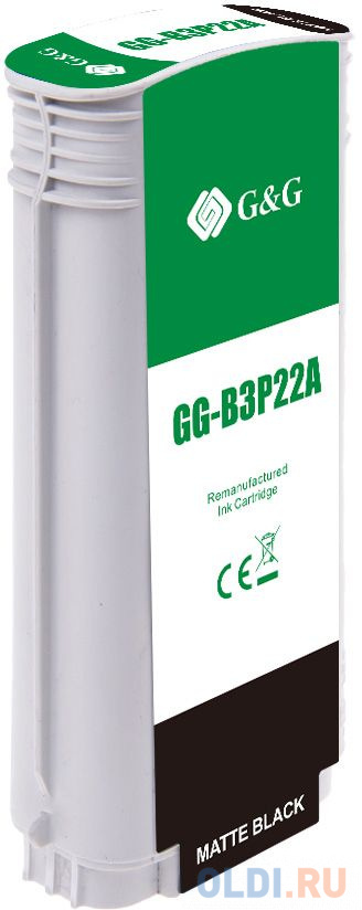 Картридж струйный G&G №727 GG-B3P22A черный матовый (130мл) для HP DJ T920/T1500/T2530 в Москвe