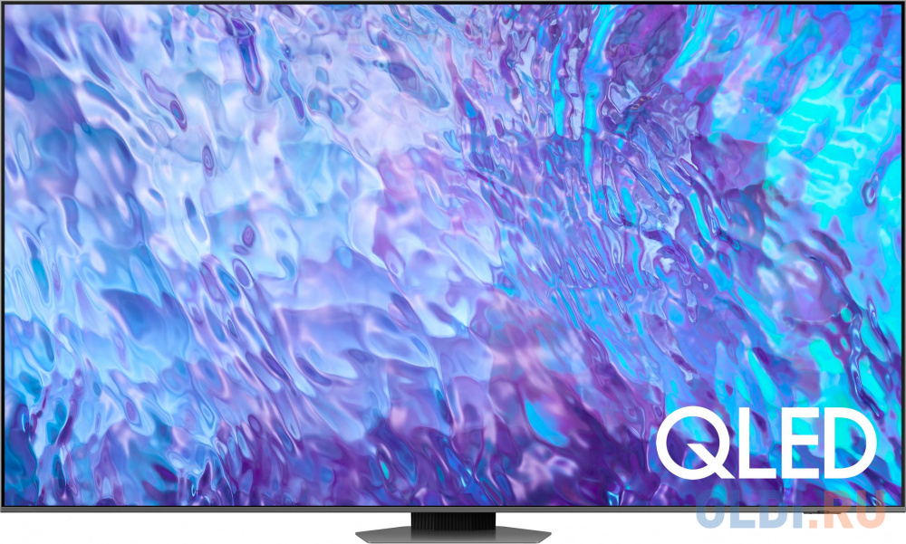 Телевизор QLED Samsung 98&quot; QE98Q80CAUXCE Series 9 черный 4K Ultra HD 120Hz DVB-T2 DVB-C DVB-S2 USB WiFi Smart TV