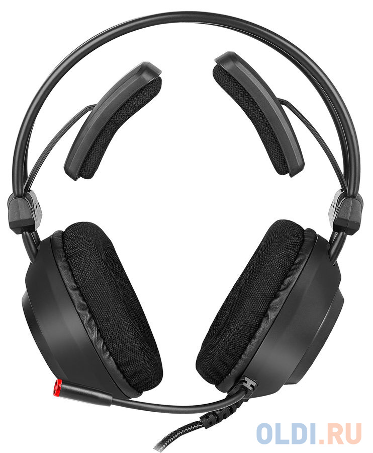 Наушники с микрофоном Оклик HS-L830G ASYLUM черный 2.1м мониторные оголовье (GH-X17)