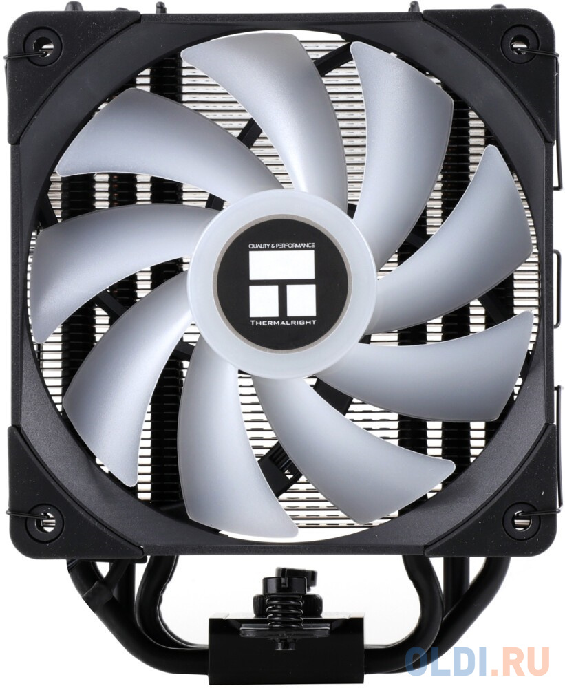 Кулер для процессора Thermalright Assassin King 120 Black, высота 154 мм, 1500 об/мин, 26 дБА, PWM, ARGB подсветка, черный